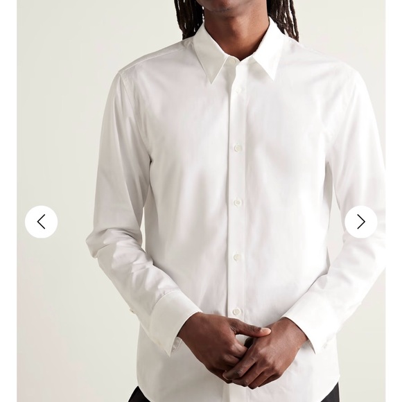Gabriela Hearst Other - Gabriela Hearst Mr Porter white Quevedo slim fit button down men’s shirt size 40